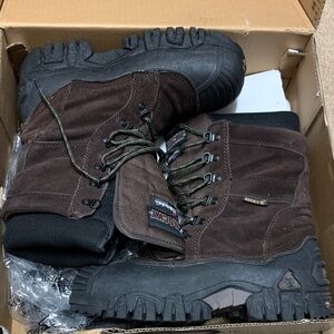 Rocky Dark Brown and Black Hiking Boots